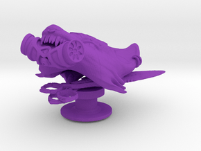 Cyberpunk Kitsune Charms in Purple Smooth Versatile Plastic