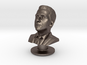 Michael Scott Charms in Polished Bronzed-Silver Steel