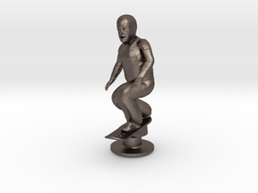 Wee Man on Your Crocs™ in Polished Bronzed-Silver Steel