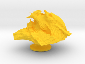 Predator Head Charms for Crocs™ in Yellow Smooth Versatile Plastic