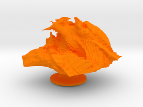 Predator Head Charms for Crocs™ in Orange Smooth Versatile Plastic