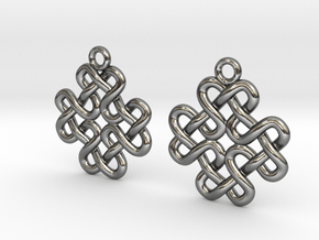 Double H knot in Polished Silver