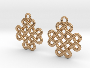 Double H knot in Polished Bronze
