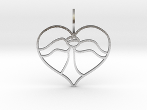 Angel Heart in Natural Silver