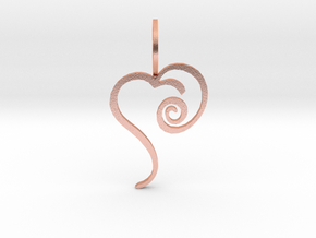 Grace's Heart in Natural Copper