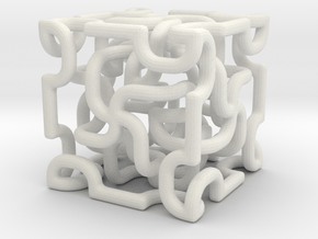 Complex cube 3 in White Natural Versatile Plastic
