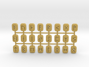 Miniature Rune Set in Tan Fine Detail Plastic