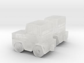 GSE Airport Baggage Tractor 1:144 2pc in Clear Ultra Fine Detail Plastic