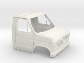 1/16 1975 -91 Ford E-Series Cab Shell in White Natural Versatile Plastic