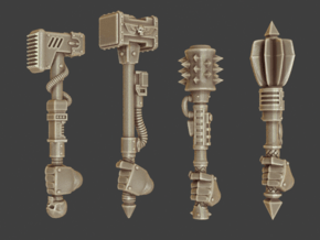IW/IH Power Hammers and Maces x8 in Tan Fine Detail Plastic: d3