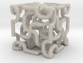 Complex cube 3 in Natural Sandstone