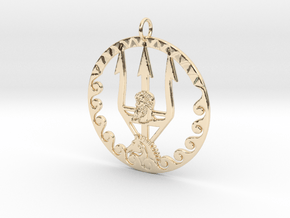 Neptune's marine trident (original) in 14k Gold Plated Brass