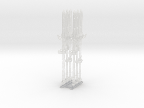 Power Spears for Blood Angels - x 6-12 in Clear Ultra Fine Detail Plastic: d3