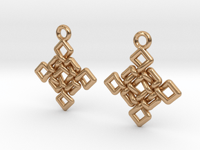 Square knot in Polished Bronze