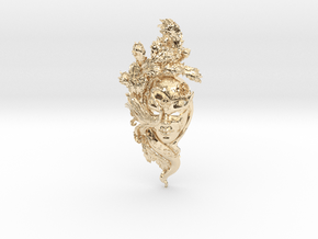 Venice Mask in 14k Gold Plated Brass