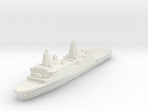 USS San Antonio Class in White Natural Versatile Plastic: 1:3000