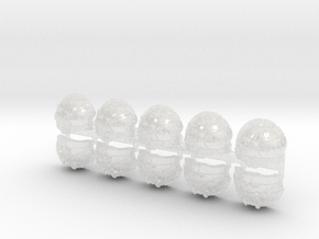 10x Holy Divers - T:1c Terminator Shoulders in Clear Ultra Fine Detail Plastic