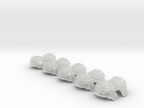 5x Astral Vipers-2 - T:3a Tartaros Shoulder Sets in Clear Ultra Fine Detail Plastic