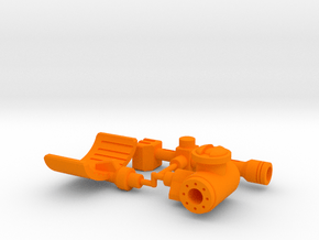 TF Micromaster Anti Aircraft Base Accessories in Orange Smooth Versatile Plastic