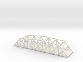 1/700 Scale Through Petit Truss Bridge in White Natural Versatile Plastic