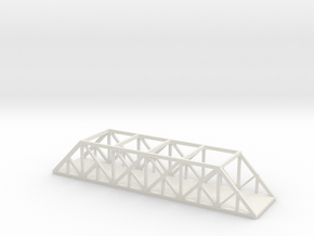 1/700 Scale Through Baltimore Truss Bridge in White Natural Versatile Plastic