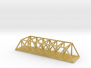 1/700 Scale Through Pratt Truss Bridge in Tan Fine Detail Plastic