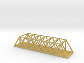 1/700 Scale Quadrangular Warren Truss Bridge in Tan Fine Detail Plastic