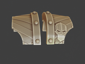 IW Cataphract Shoulderpads x20 in Tan Fine Detail Plastic: d3