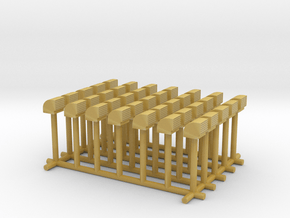 1/200 Vent Side Wall Set x35 in Tan Fine Detail Plastic