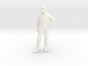race car driver of the thirties-1/43 in White Smooth Versatile Plastic