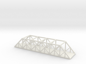 1/350 Scale Through Baltimore Truss Bridge in White Natural Versatile Plastic