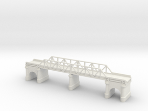1/700 Scale Pennsylvania Manhattan RR Bridge in White Natural Versatile Plastic
