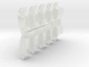 XV85 Shoulderpads (FSE), 10x in Clear Ultra Fine Detail Plastic