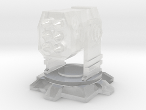 Missile Turret in Clear Ultra Fine Detail Plastic