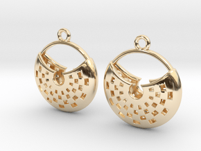 Into the moon in 14k Gold Plated Brass