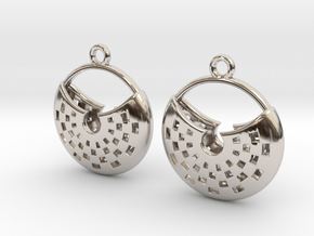 Into the moon in Rhodium Plated Brass