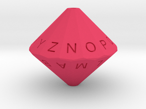 Alphabet Die in Pink Smooth Versatile Plastic