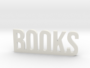 Books in White Natural Versatile Plastic