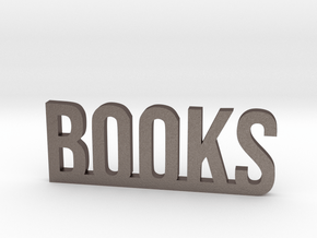 Books in Polished Bronzed-Silver Steel