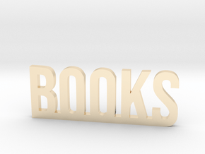 Books in 14k Gold Plated Brass
