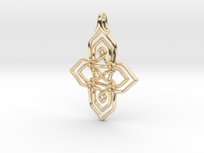 Compass Knot  in 14K Yellow Gold