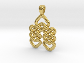 Duo knot in Polished Brass