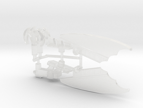 Bat-Swipe Gear for Siege Sideswipe in Clear Ultra Fine Detail Plastic: Large