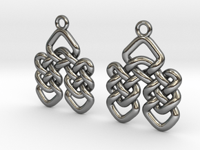 Duo knot in Polished Silver