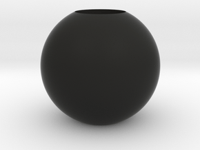 Acoustic Sphere (20mm mic) (50mm diameter) in Black Natural Versatile Plastic