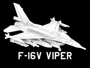 F-16V Viper (Loaded) in White Natural Versatile Plastic: 1:220 - Z