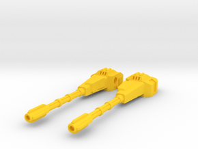 TF Micromaster Anti Aircraft Base Guns in Yellow Smooth Versatile Plastic: Small