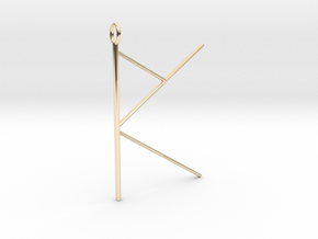 Rune : To promote creativity in 14k Gold Plated Brass