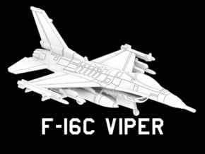 F-16C Viper (Loaded) in White Natural Versatile Plastic: 1:220 - Z
