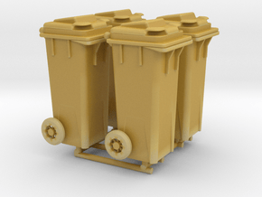 Kliko garbage can - 1:50 - 4X in Tan Fine Detail Plastic
